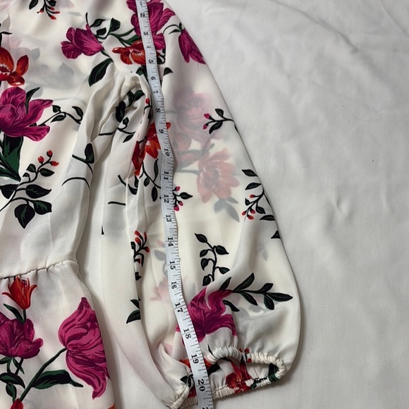 Old Navy Flowers Boxy Peplum Blouse M - Picture 6 of 9